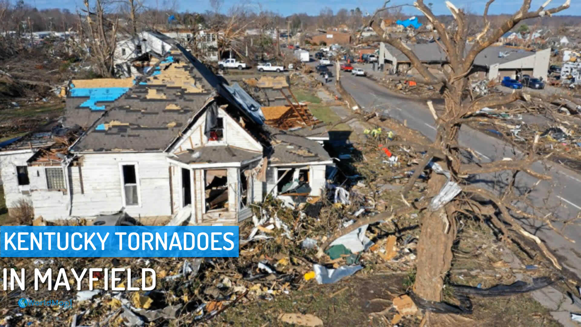 Tornado Damage in Mayfield, Kentucky